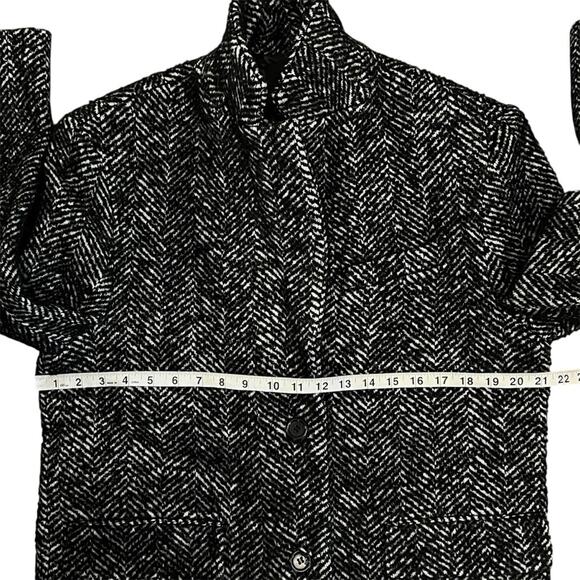 NEW Anine Bing Quinn Coat Black & White Tweed - Picture 9 of 10